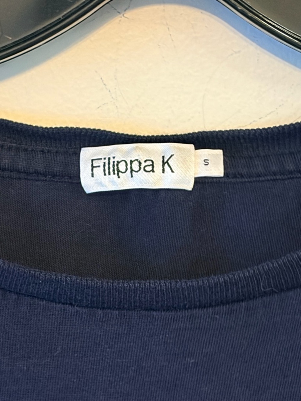 Filippa K Annie Organic Cotton Navy Relaxed Tee - Picture 4 of 6